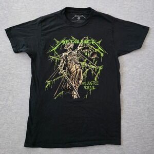Metallica And Justice For All Slime Graphic Band Tee Mens Large Black 2023 L